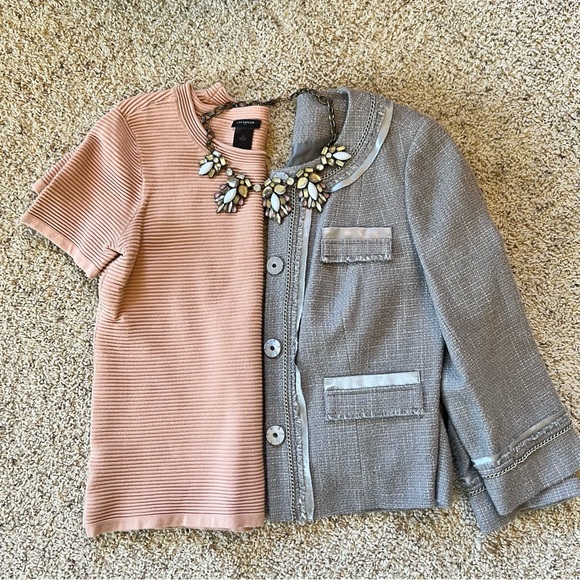 Halogen Jackets & Blazers - HALOGEN < Nordstroms > Tweed Embellished Crop Blazer